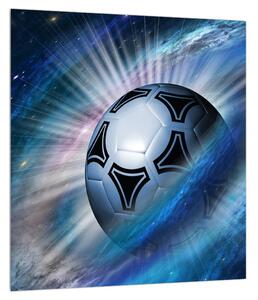 Slika nogometne lopte u svemiru (30x30 cm)