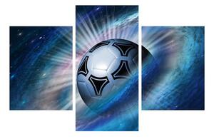 Slika nogometne lopte u svemiru (90x60 cm)