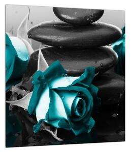 Slika plavih ruža (30x30 cm)