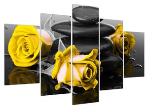 Slika žutih ruža (150x105 cm)