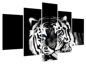 Slika tigra s mladunčetom (150x105 cm)