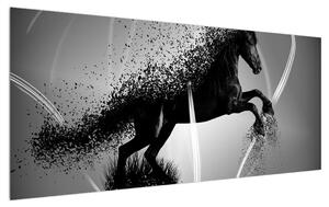 Moderna slika konja (120x50 cm)