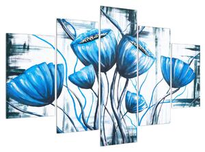 Slika plavih čahura maka (150x105 cm)