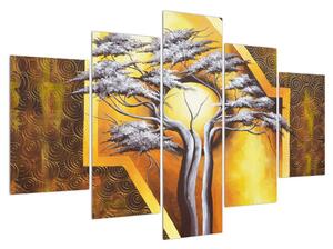 Orijentalna slika stabla i sunca (150x105 cm)