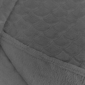 Siva deka od mikrovlakana DecoKing Sardi, 220 x 240 cm