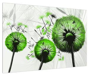 Slika paperja zelenih maslačaka (90x60 cm)