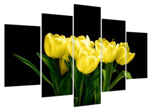 Slika žutih tulipana (150x105 cm)