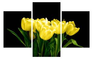 Slika žutih tulipana (90x60 cm)