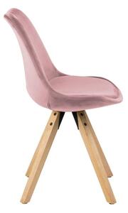 Set s dvije ružičaste stolice za blagovaonicu Actona Dima Velvet