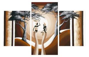 Orijentalna slika dviju žena i stabla (90x60 cm)