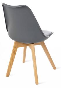 Set od dvije sive stolice s nogama od bukovine Bonami Essentials Retro