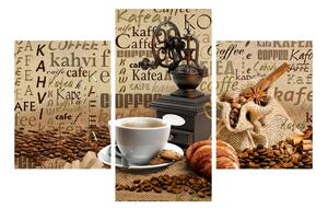 Slika kave, mlinca i kroasana (90x60 cm)