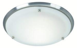 Stropna svjetiljka u bijelo-srebrnoj boji sa staklenim sjenilom ø 27,5 cm Are - Markslöjd