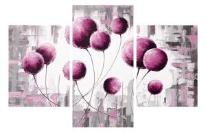 Apstraktna slika - ružičasti baloni (90x60 cm)