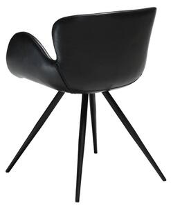Crna stolica od imitacije kože DAN-FORM Denmark Gaia