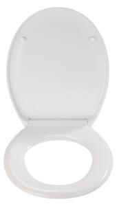 Bijelo WC sjedalo s lakim zatvaranjem Wenkoo Premium Ottana, 45,2 x 37,6 cm