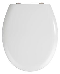 Bijelo WC sjedalo s lakim zatvaranjem Wenkoo Rieti, 44.5 x 37 cm