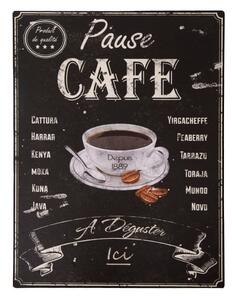 Metalni natpis Antic Line Pause Café, 25 x 33 cm