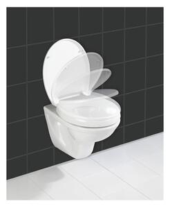 Blago povišeno toaletno sjedalo s lakim zatvaranjem za starije Wenko Secura 43,5 x 37 cm