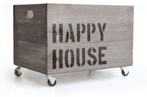Siva kutija s kotačima Really Nice Things Happy House