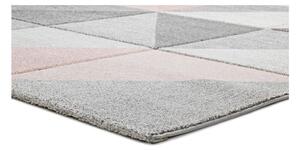 Ružičasto-siva tepih Univerzalni Retudo Naia, 140 x 200 cm