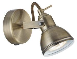 Searchlight - Zidna reflektorska svjetiljka FOCUS 1xGU10/50W/230V mesing