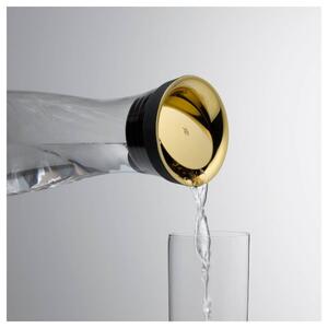 Staklena karafa za vodu s poklopcem u zlatnoj boji WMF Basic, 1 l