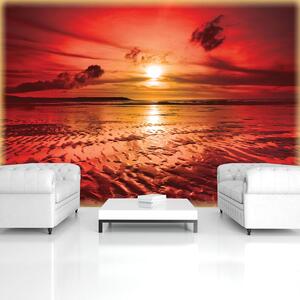 Foto tapeta - Crveni zalazak sunca (152,5x104 cm)