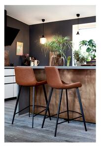 Svijetlosmeđa stolica od umjetne kože DAN-FORM Denmark Hype