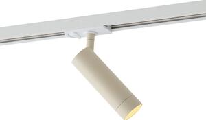 Moderni reflektor bež boje s bijelim adapterom za 1-fazni sustav tračnica GU10 35 mm - Iconic Jeana Luxe