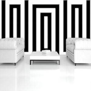 Foto tapeta - Crno-bijeli labirint (152,5x104 cm)