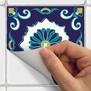 Set s 30 zidnih naljepnica Ambiance Tiles Azulejos Forli, 10 x 10 cm