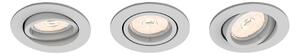 Philips 50183/87/PN - SET 3x Ugradbena svjetiljka ENNEPER 3xGU10/5,5W/230V