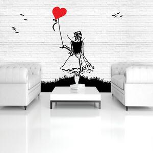 Foto tapeta - Djevojka s balonom Banksy (152,5x104 cm)