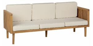 Vrtna sofa Camenou 107, Svijetlo drvo, Beige, 76x179x65cm, Bagrem