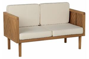 Vrtna sofa Camenou 106, Svijetlo drvo, Beige, 76x122x65cm, Bagrem