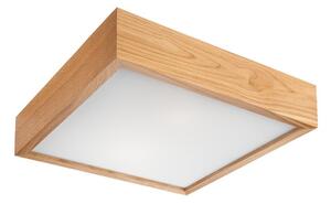 Stropna svjetiljka OAK SQUARE 2xE27/60W/230V hrast 37,5 cm