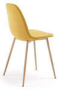 Žuta blagovaonska stolica boje senfa Kave HomeLissy