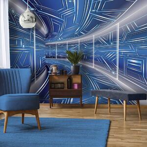 Foto tapeta - Plavi hodnik (152,5x104 cm)