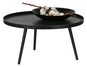 Crni stolić WOOOD Mesa, Ø 78 cm