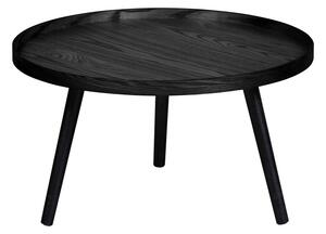 Crni stolić WOOOD Mesa, Ø 60 cm