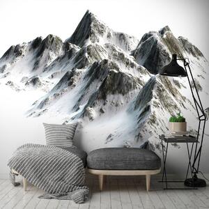 Foto tapeta - Planine prekrivene snijegom (152,5x104 cm)