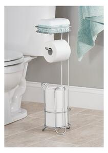 Čelični stalak za toalet papir sa spremnikom i policom iDesign