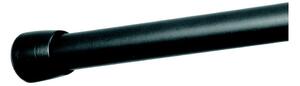 Crna šipka za zavjesu za tuš ili kadu s podesivom duljinom InterDesign Cameo, duljina 109 - 190 cm