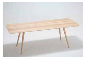 Blagovaonski stol od punog hrasta Gazzda Stafa, 220 x 90 cm