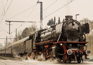 Foto tapeta - Parna lokomotiva (152,5x104 cm)