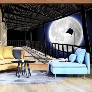 Foto tapeta - Terasa s pogledom na Mjesec (152,5x104 cm)
