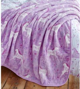 Dječji prekrivač za krevet s motivom jednoroga Catherine Lansfield, 120 x 150 cm