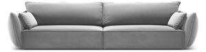 Svijetlo siva baršunasta sofa 248 cm Vanda – Mazzini Sofas