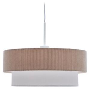 Bijela/bež viseća svjetiljka s tekstilnim sjenilom ø 40 cm Bianella – Kave Home